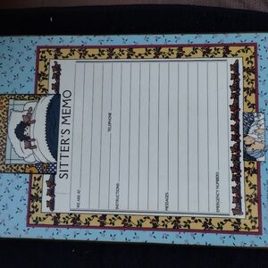 Vintage Sitter's Memo Board